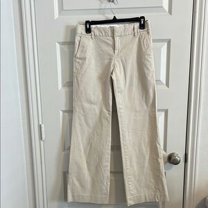 GAP Cream Boot Cut Pants
